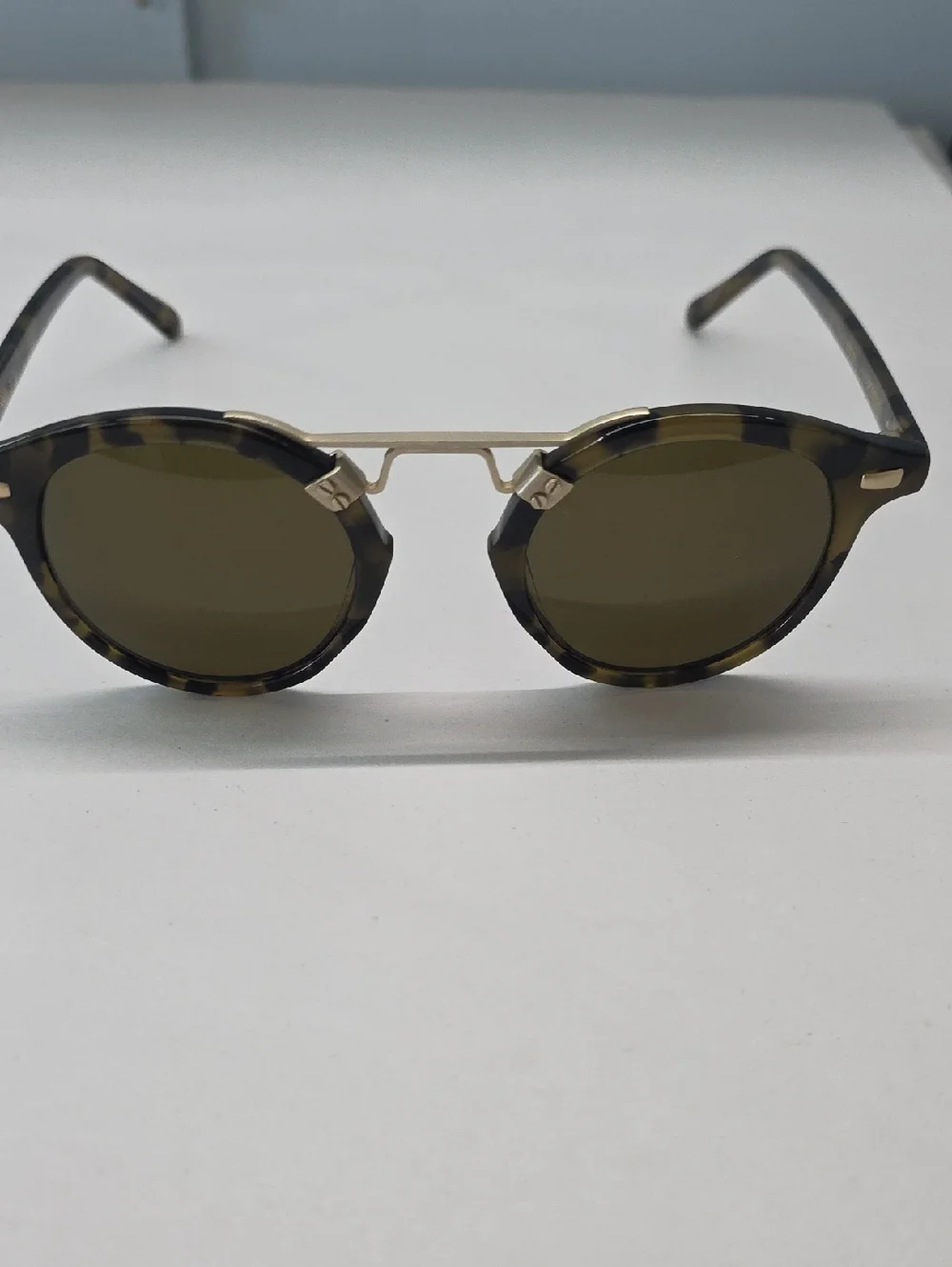 Krewe 34833 St Loius Round Tortoiseshell Sunglasses ( Read Description) - Picture 1 of 7
